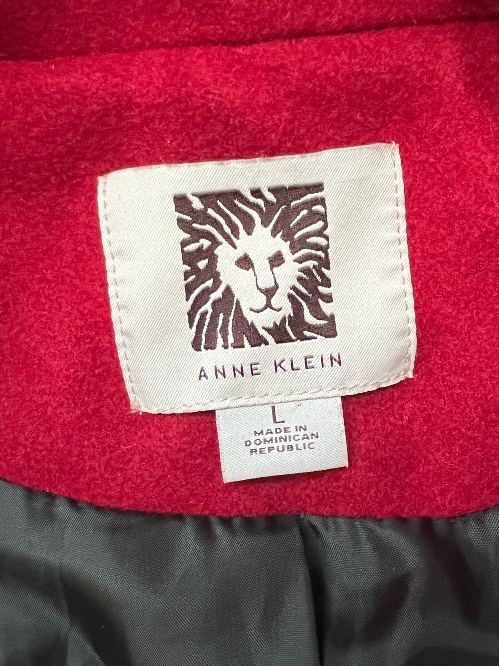 Red Pea Coat - Picture 2 of 2